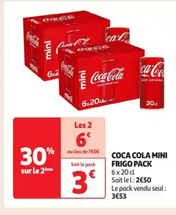 Auchan COCA COLA Mini frigo pack offre