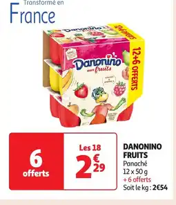 Auchan DANONINO Fruits offre