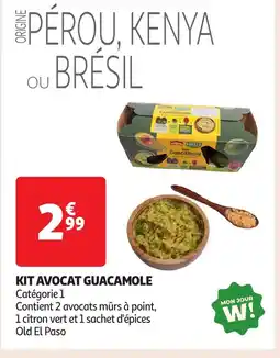 Auchan Kit avocat guacamole offre