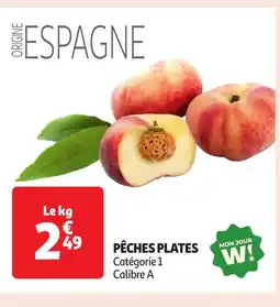 Auchan Pêches plates offre