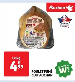 Auchan Poulet fumé cuit auchan offre