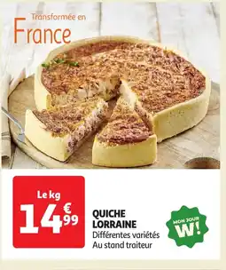 Auchan Quiche lorraine offre