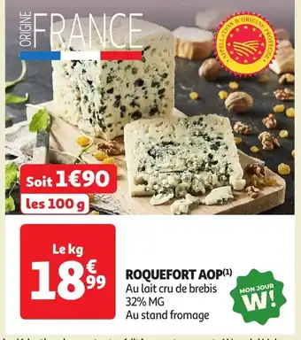 Auchan Roquefort aop offre
