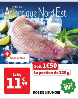 Auchan Dos de lieu noir offre