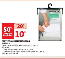 Auchan Protection literie molleton offre