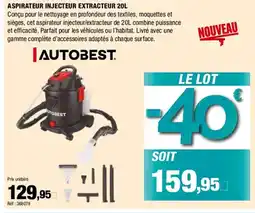 Autobacs Aspirateur injecteur extracteur offre