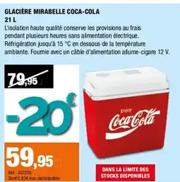 Autobacs Glacière mirabelle coca-cola offre