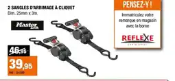 Autobacs 2 sangles d'arrimage à cliquet offre