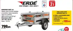 Autobacs ERDÉ Remorque erdé 153 offre