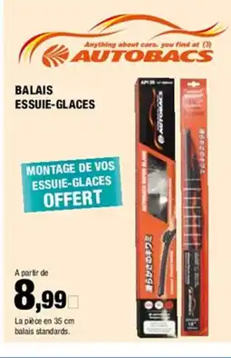 Autobacs AUTOBACS Balais essuie-glaces offre