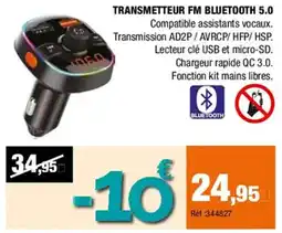 Autobacs Transmetteur fm bluetooth 5.0 offre