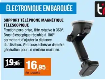 Autobacs Support téléphone magnétique télescopique offre
