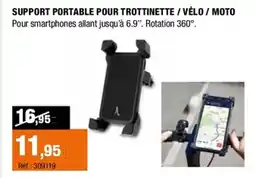 Autobacs Support portable pour trottinette / vélo / moto offre