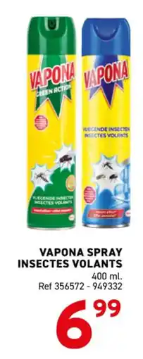 Trafic Vapona spray insectes volants offre