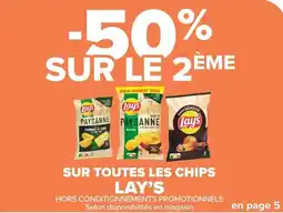 Carrefour Market LAY'S Sur toutes les chips offre