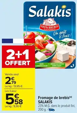 Carrefour Market SALAKIS Fromage de brebis offre