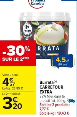 Carrefour Market Burrata carrefour extra offre