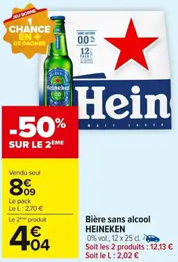 Carrefour Market HEINEKEN Bière sans alcool offre