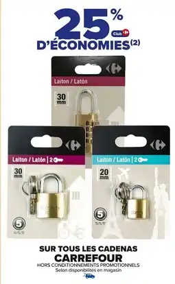 Carrefour Market Sur tous les cadenas carrefour offre