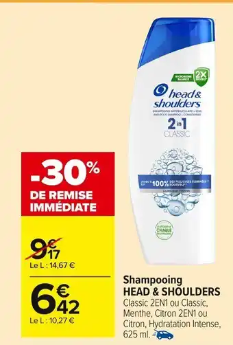 Carrefour Market HEAD & SHOULDERS Shampooing offre