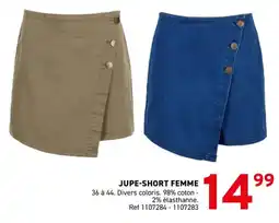 Trafic Jupe short femme offre