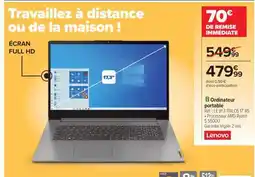 Carrefour Ordinateur portable Lenovo offre