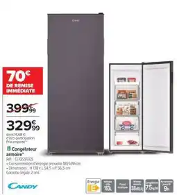 Carrefour Congélateur armoire offre