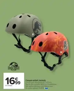 Carrefour Casque enfant Jurassic offre