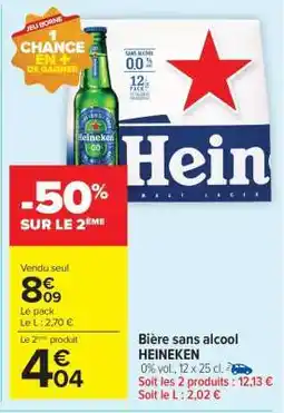 Carrefour Market Bière Sans Alcool Heineken offre