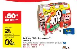 Carrefour Petit Yop Offre Découverte offre