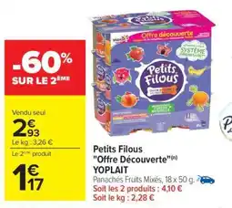 Carrefour Petits Filous Offre Découverte offre