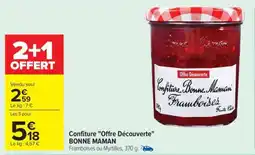 Carrefour Confiture Offre Découverte BONNE MAMAN offre