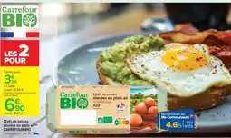 Carrefour CARREFOUR BIO Œufs de poules élevées en plein air offre
