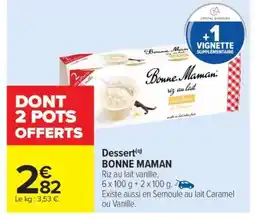 Carrefour BONNE MAMAN offre