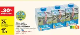 Carrefour Crème légère Filière Qualité CARREFOUR EXTRA offre