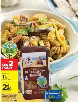 Carrefour Fusilli Blé Complet Carrefour Extra offre