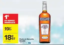 Carrefour Pastis de Marseille 'Ricard' offre