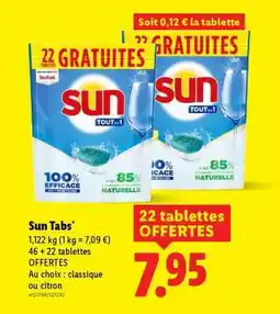 Lidl Sun tabs offre