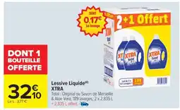 Carrefour Lessive Liquide Xtra offre