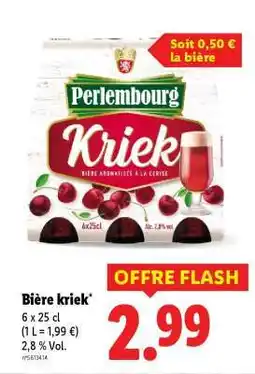 Lidl Bière kriek offre
