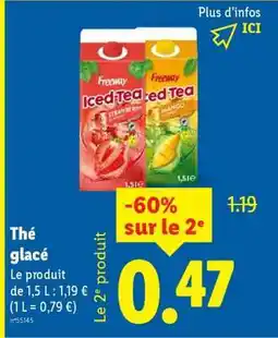 Lidl Thé glacé offre
