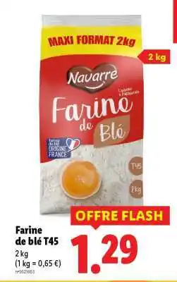 Lidl Farine de blé T45 offre