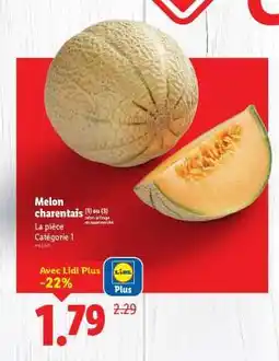 Lidl MELON CHARENTAIS offre