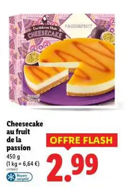 Lidl Cheesecake au fruit de la passion offre
