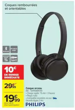 Carrefour Casque arceau offre