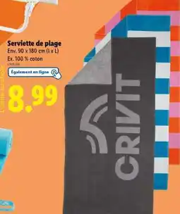 Lidl Serviette de plage offre