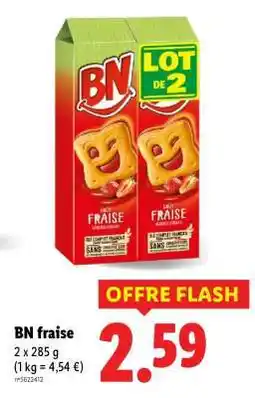 Lidl BN fraise offre
