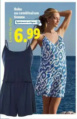 Lidl Robe ou combinaison femme offre