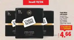 Lidl CARTE NOIRE Café moulu offre