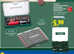 Lidl Tournevis ou pinces de précision ou set d'outils de précision ou clés à pans creux offre